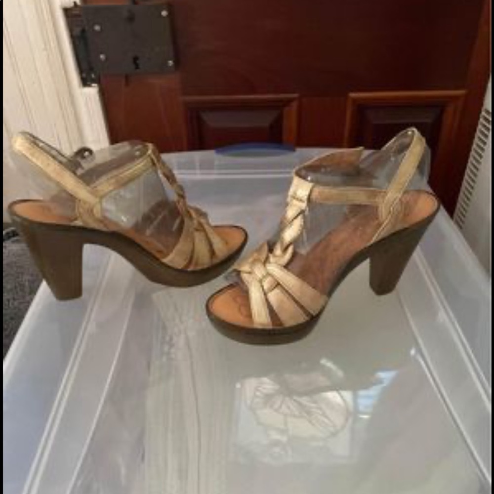 Gold sandals